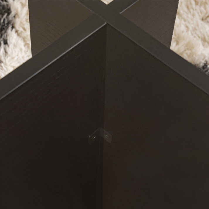 Τραπεζάκι σαλονιού Vetrino γυάλινο χρώμα μαύρο 105x65x40εκ.