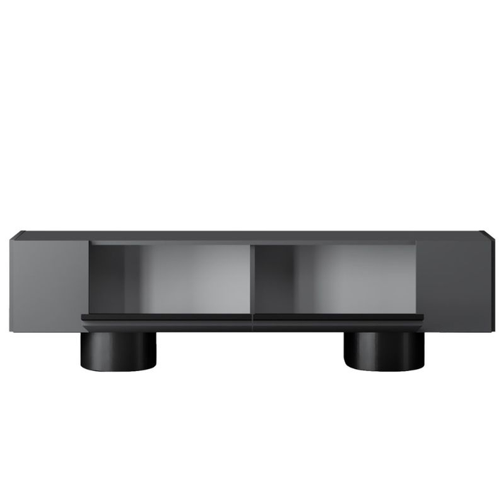 Έπιπλο τηλεόρασης Haven χρώμα ανθρακί 180x30x50εκ.