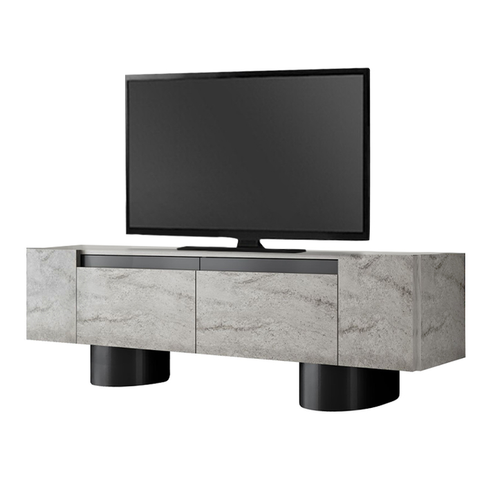 Έπιπλο τηλεόρασης Haven χρώμα travertine 180x30x50εκ.