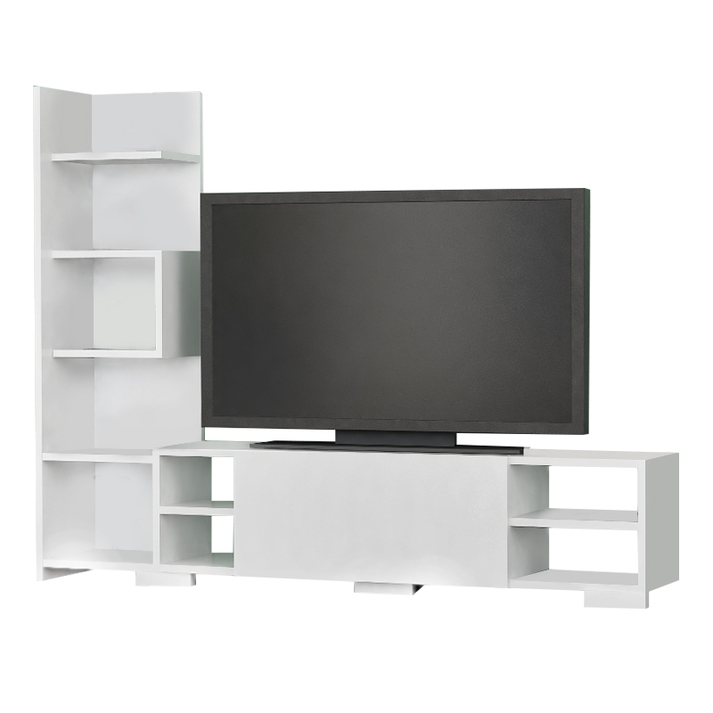 Έπιπλο τηλεόρασης Pera χρώμα λευκό 160x29,5x120εκ.