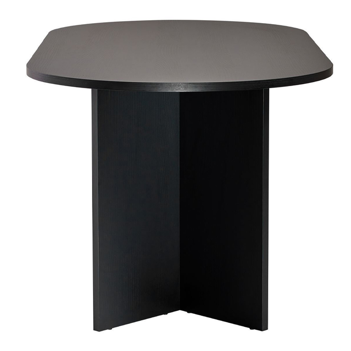 Τραπέζι Sablin χρώμα black wood 180x89,5x75εκ.