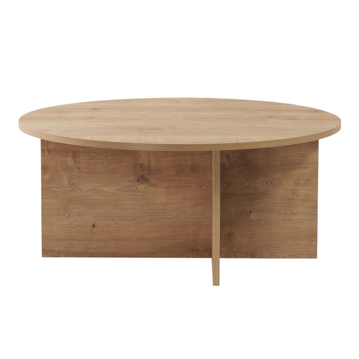 Τραπεζάκι σαλονιού Soleil χρώμα sapphire oak Ø90x40εκ.