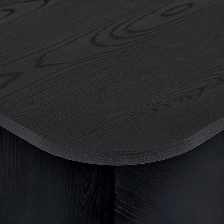 Τραπεζάκι σαλονιού Becaj χρώμα black wood 120x60x41,4εκ.