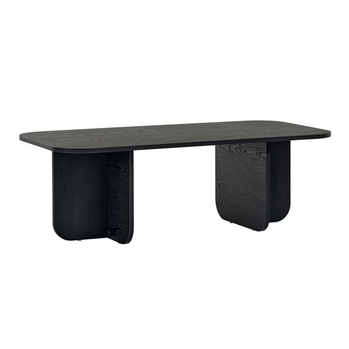 Τραπεζάκι σαλονιού Becaj χρώμα black wood 120x60x41,4εκ.