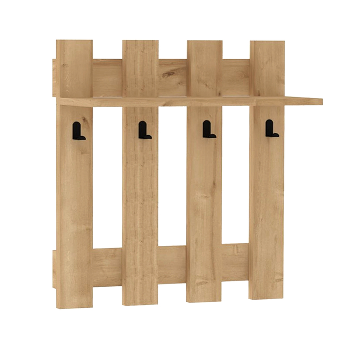 Κρεμάστρα τοίχου Carina χρώμα sapphire oak 70x18x70εκ.