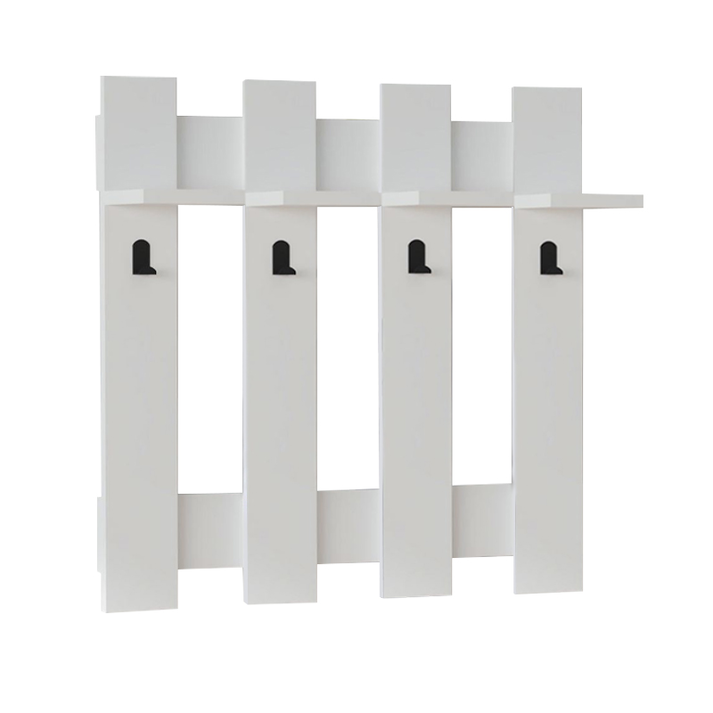 Κρεμάστρα τοίχου Carina χρώμα λευκό 70x18x70εκ.