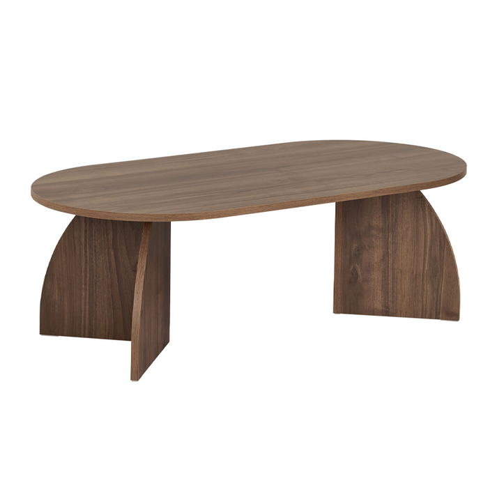 Τραπεζάκι σαλονιού Melina χρώμα καρυδί 120x60x40εκ.