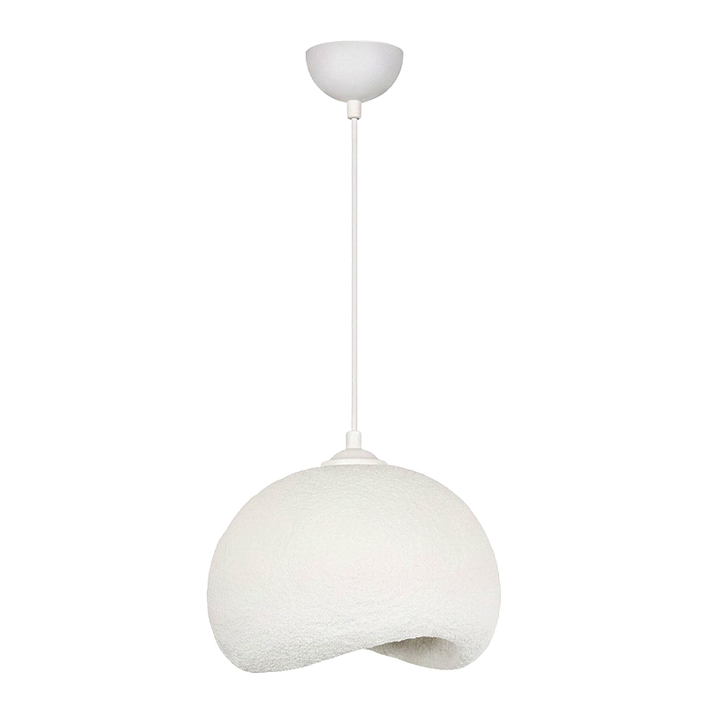 Φωτιστικό οροφής Yontu E27 fiberglass μονόφωτο χρώμα λευκό 34x29x120εκ.