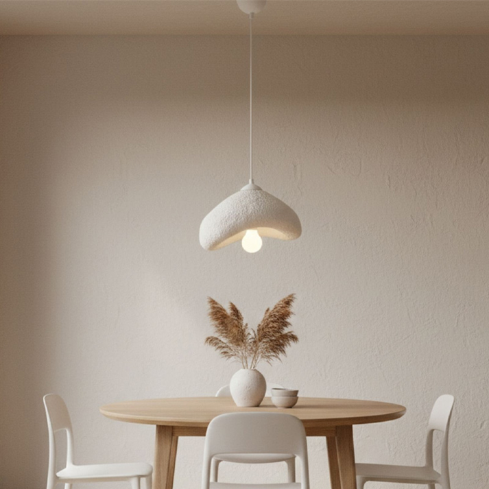 Φωτιστικό οροφής Luna E27 fiberglass μονόφωτο χρώμα λευκό 30x21x120εκ.