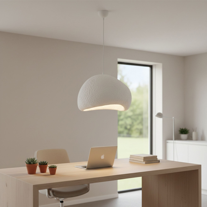 Φωτιστικό οροφής Nua E27 fiberglass μονόφωτο χρώμα λευκό 40x38x120εκ.