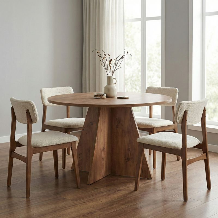 Τραπέζι Virela χρώμα atlantic pine Ø120x75εκ.