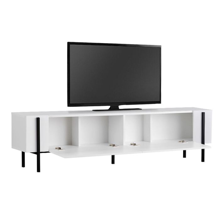 Έπιπλο τηλεόρασης Nexus χρώμα λευκό 180x30x45,5εκ.