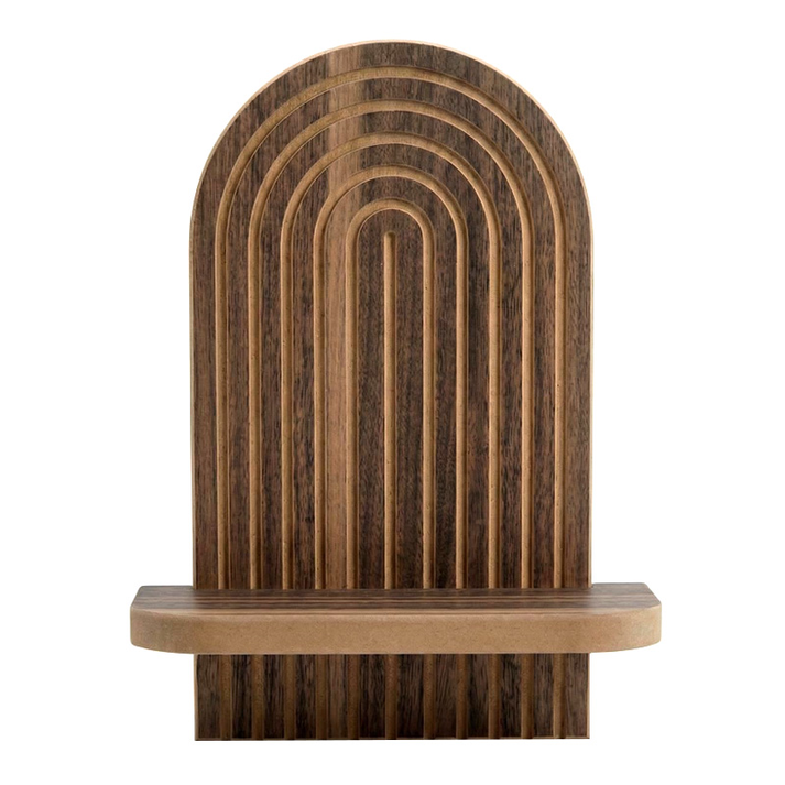 Ραφιέρα τοίχου Artwill Mdf χρώμα wenge 26x13x35εκ.