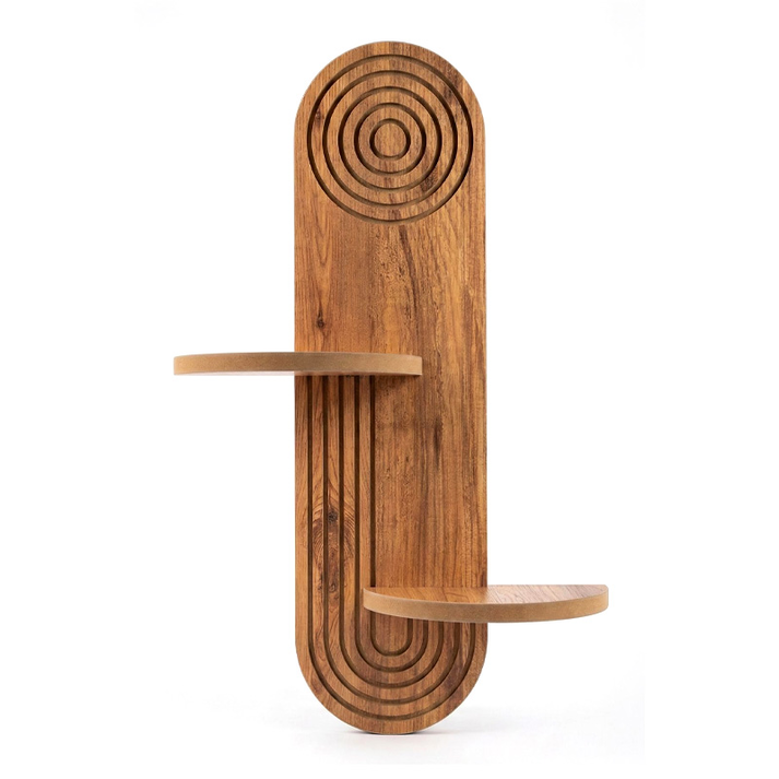 Ραφιέρα τοίχου Artwill Mdf χρώμα oak 46x13x70εκ.