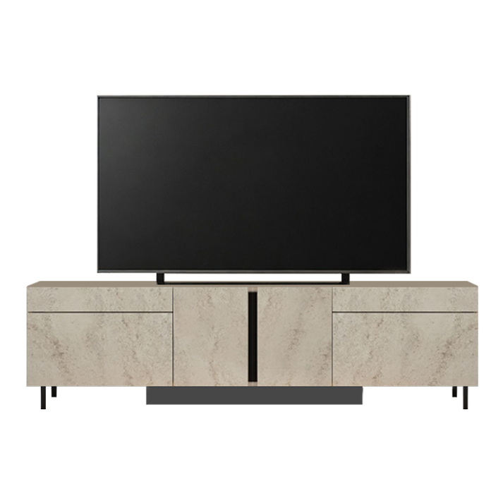 Έπιπλο τηλεόρασης Arlen με Led Rgb χρώμα travertine 180x32x50εκ.