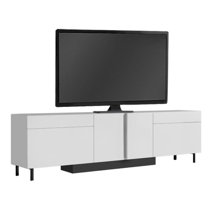 Έπιπλο τηλεόρασης Arlen με Led Rgb χρώμα λευκό 180x32x50εκ.