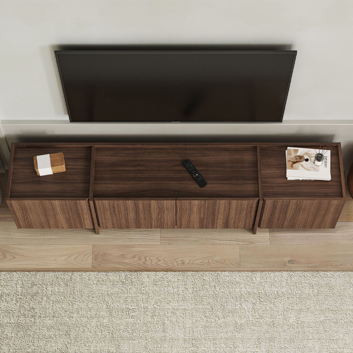 Έπιπλο τηλεόρασης Dorma χρώμα καρυδί 180x35x46,2εκ.