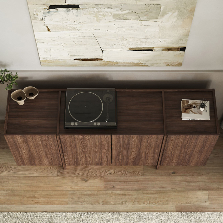 Μπουφές Dorma χρώμα καρυδί 180x45x80,2εκ.