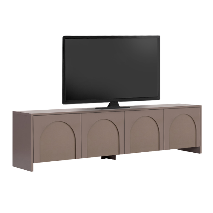 Έπιπλο τηλεόρασης Aurelia χρώμα μόκα 180x32x45εκ.