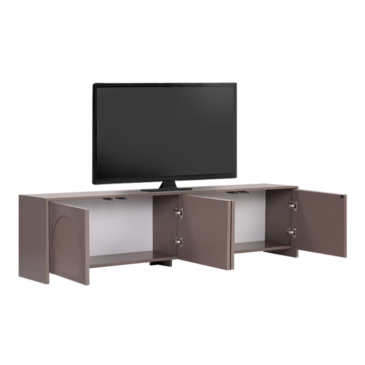 Έπιπλο τηλεόρασης Aurelia χρώμα μόκα 180x32x45εκ.