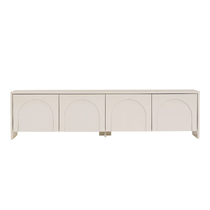 Έπιπλο τηλεόρασης Aurelia χρώμα κρεμ 180x32x45εκ.