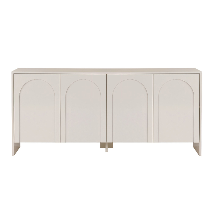 Μπουφές Aurelia χρώμα κρεμ 180x45x80εκ.