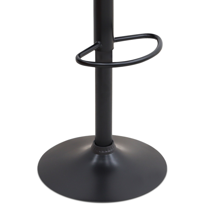 Σκαμπό μπαρ Carmelo με ρυθμιζόμενο ύψος βελούδο κυπαρισσί - βάση μαύρο ματ 45x42x90/113εκ.