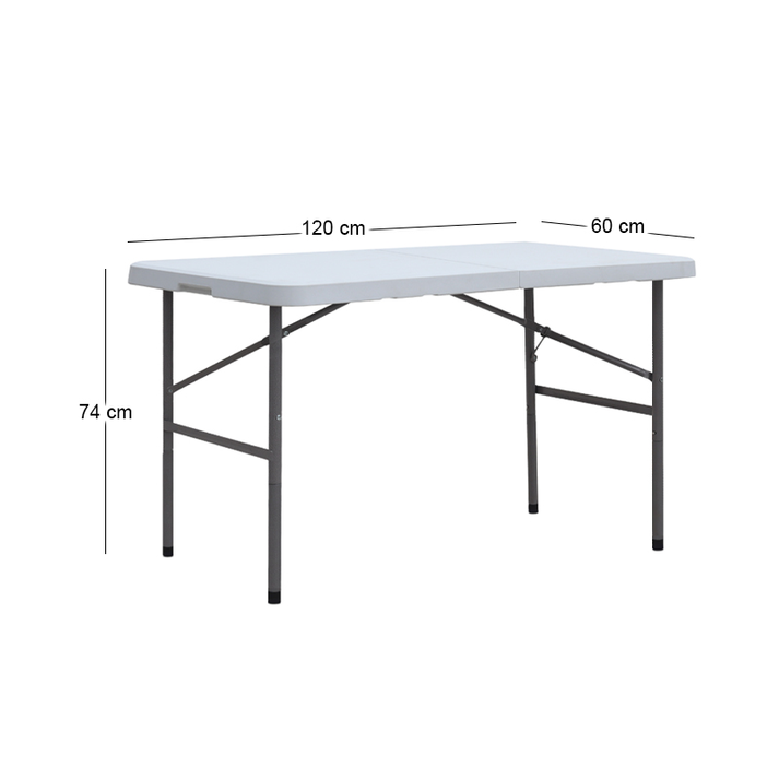 Τραπέζι catering - συνεδρίου Capri πτυσσόμενο - βαλίτσα χρώμα λευκό του πάγου 120x60x74εκ.
