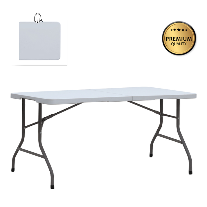 Τραπέζι catering - συνεδρίου Capri πτυσσόμενο - βαλίτσα χρώμα λευκό του πάγου 152x70x74εκ.