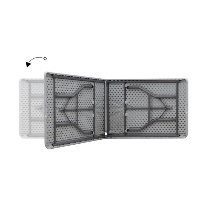 Τραπέζι catering - συνεδρίου Capri πτυσσόμενο - βαλίτσα χρώμα λευκό του πάγου 240x76x74εκ.