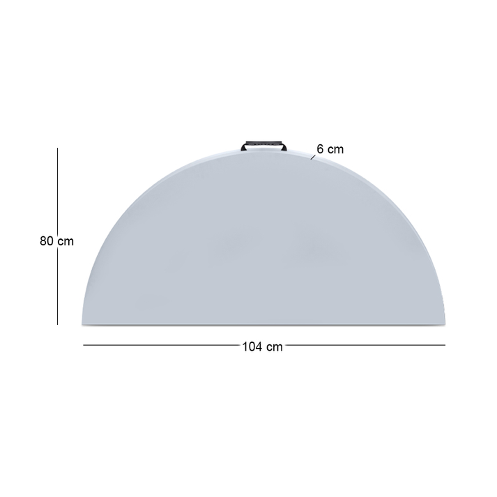 Τραπέζι catering - συνεδρίου Capri πτυσσόμενο – βαλίτσα στρογγυλό χρώμα λευκό του πάγου Ø152x74εκ.