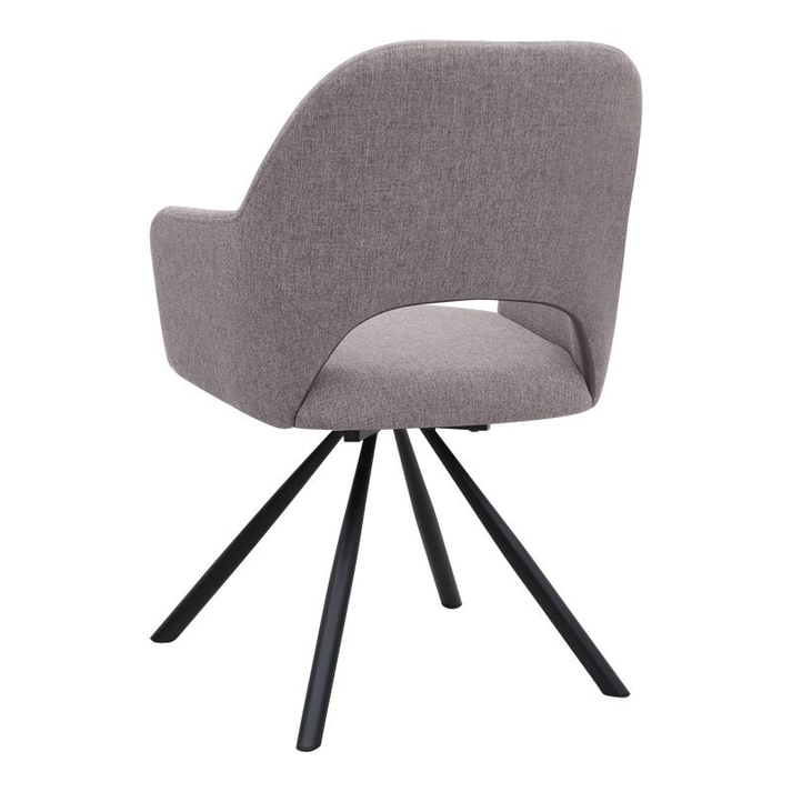 Σετ τραπεζαρία 5τμχ Rubes - Gabriel χρώμα φυσικό οξιάς - ανοιχτό μπεζ Ø100x78εκ.