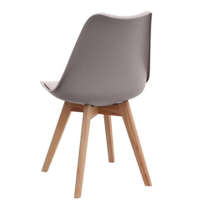 Σετ τραπεζαρία 5τμχ Rubes - Viva χρώμα λευκό - cappuccino Ø100x78εκ.