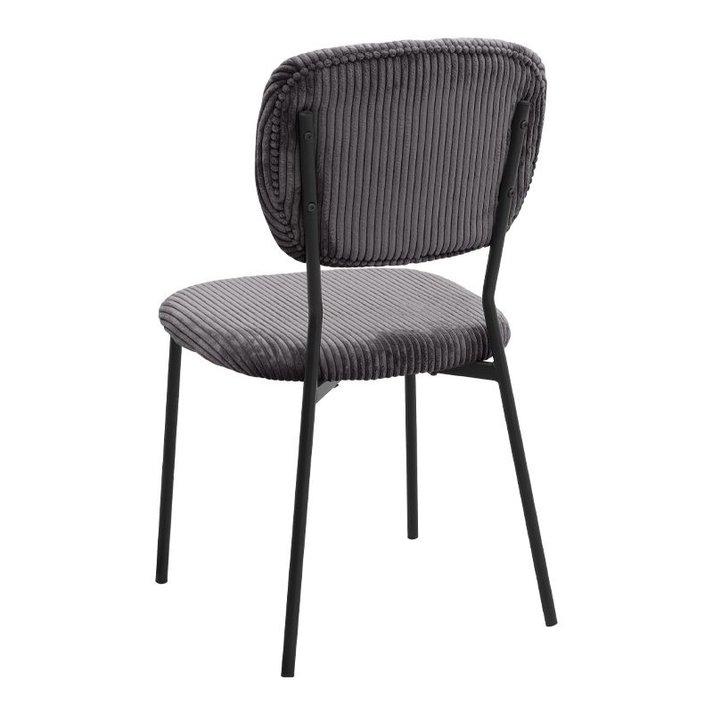 Σετ τραπεζαρία 5τμχ Darlen - Kevin χρώμα καρυδί - γκρι 125x72x74εκ.