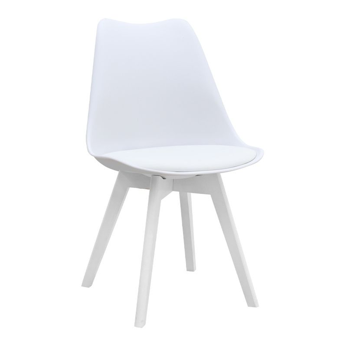 Σετ τραπεζαρία 5τμχ Darlen - Viva χρώμα sencron black - λευκό 125x72x74εκ.