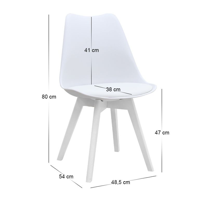 Σετ τραπεζαρία 5τμχ Darlen - Viva χρώμα sencron black - λευκό 125x72x74εκ.