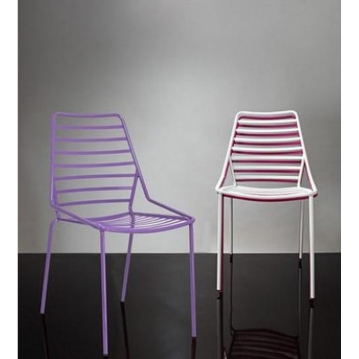 Ibizza Καρέκλα Μέταλλο Βαφή 46x48x90cm άσπρο