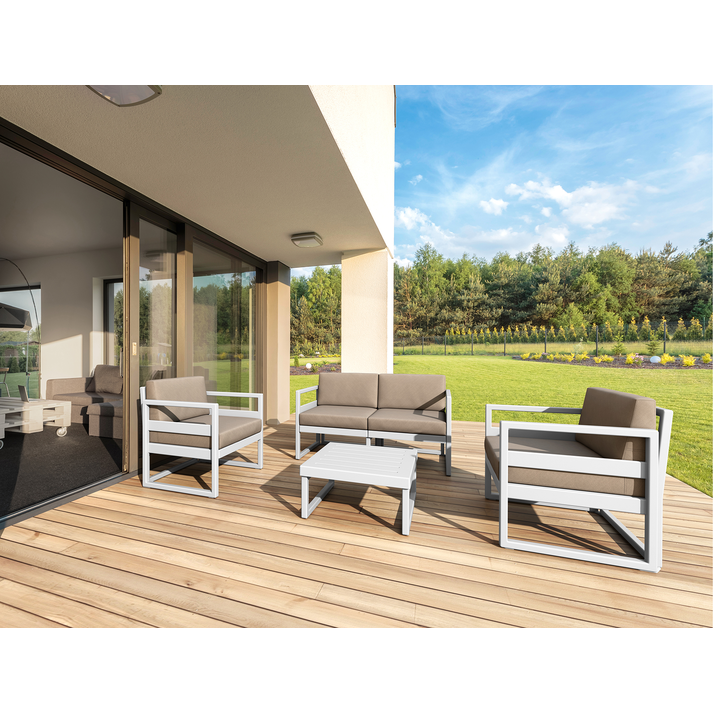 MYKONOS SET 2ΘΕΣ.SILVER GREY ΜΕ ΜΑΞ.(2ΘΕΣ.+2ΠΟΛ.+ΤΡΑΠ 65εκ.)