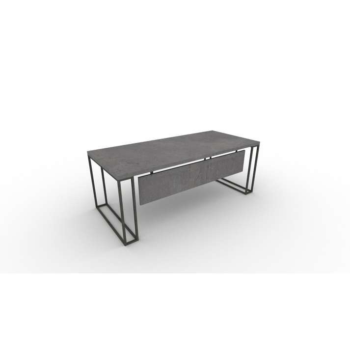 ΓΡΑΦΕΙΟ  ΜΕ ΜΕΤΑΛΛΙΚΑ ΠΟΔΙΑ  ΜΕΛΑΜΙΝΗ ΕΛΛΗΝΙΚΗΣ ΚΑΤΑΣΚΕΥΗΣ IRON LNA 180*90*75