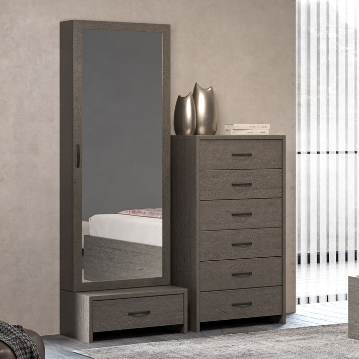 Καθρέφτης Boudoir Ελληνικής Κατασκευής 50x17xH151cm 