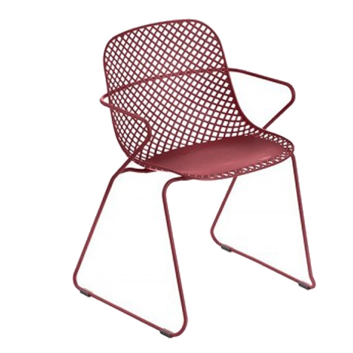 Ramatuelle πολυθρόνα 57x52x80 ΒΑΘΥ ΚΟΚΚΙΝΟ