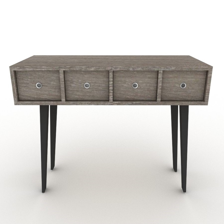 Κονσόλα SIXTIES Ελληνικής Κατασκευής LNA 100x33,6x85cm με 4 συρτάρια