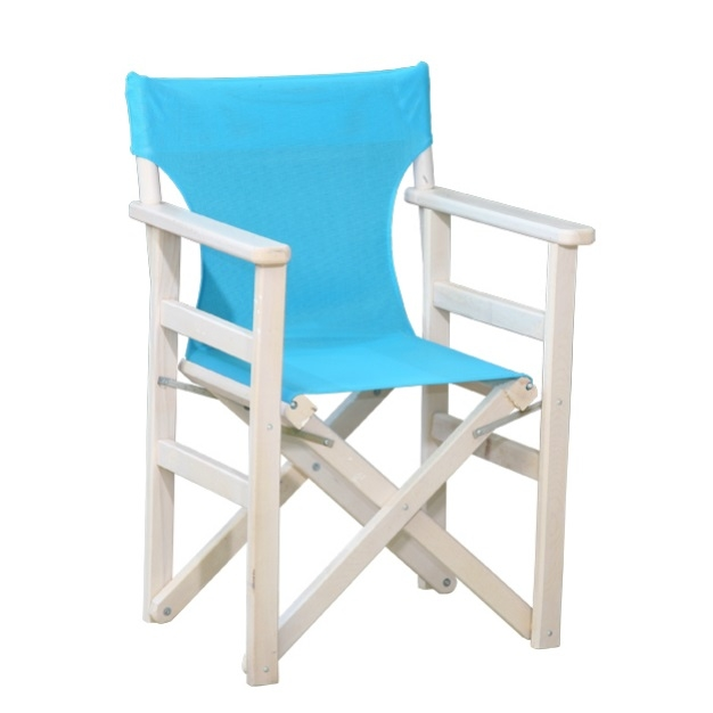 Πτυσσόμενη Πολυθρόνα Σκηνοθέτη Οξιά / Διάτρητο PVC 57.5x51xH87.5cm