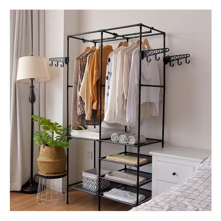 ΒΕΣΤΙΑΡΙΟ ΜΕ ΡΑΦΙΑ (ADAM)  ΜΑΥΡΟ 86*43*173EK.