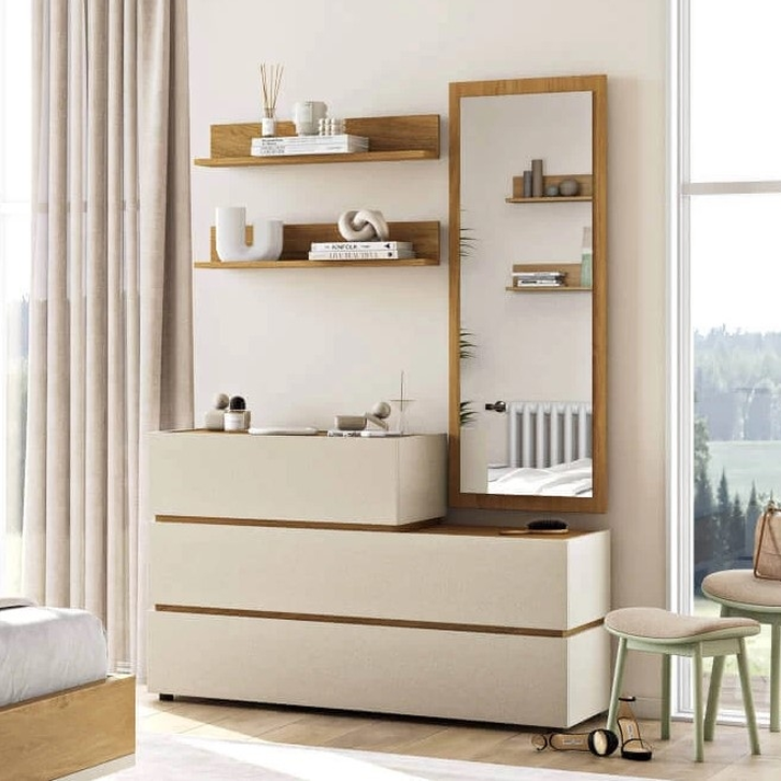 LOFT Τουαλέτα με 3 Συρτάρια Ελληνικής Κατασκευής 120x45xH80cm