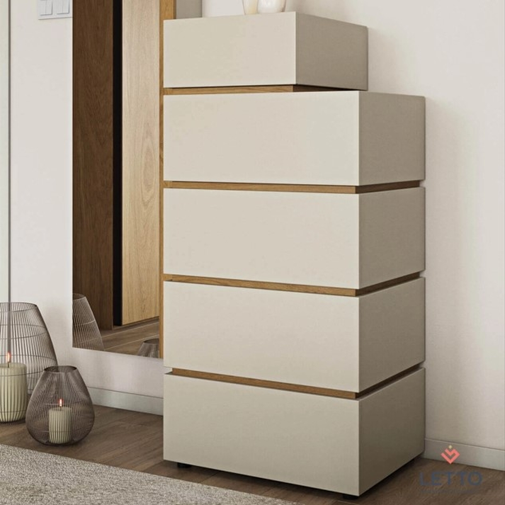 LOFT Συρταριέρα με 5 Συρτάρια Ελληνικής Κατασκευής 60x45xH126cm 
