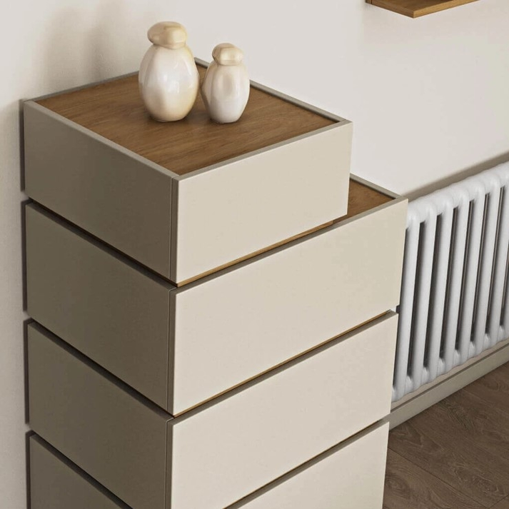 LOFT Συρταριέρα με 5 Συρτάρια Ελληνικής Κατασκευής 60x45xH126cm 