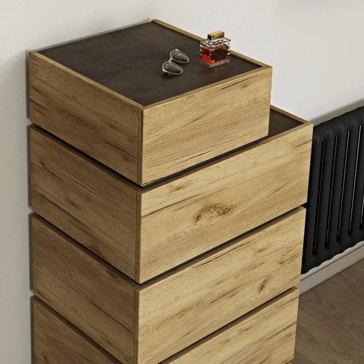 LOFT Συρταριέρα με 5 Συρτάρια Ελληνικής Κατασκευής 60x45xH126cm 