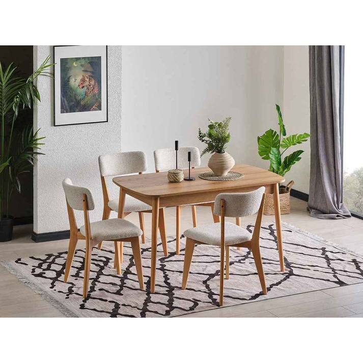 Era Καρέκλα Τραπεζαρίας Taupe 49Χ49Χ82,5cm