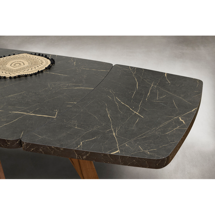 ΤΡΑΠΕΖΙ MARILYN ΜΕ ΟΒΑΛ ΕΠΙΦΑΝΕΙΑ 175X95X75 ΕΛΛΗΝΙΚΗΣ ΚΑΤΑΣΚΕΥΗΣ LNA